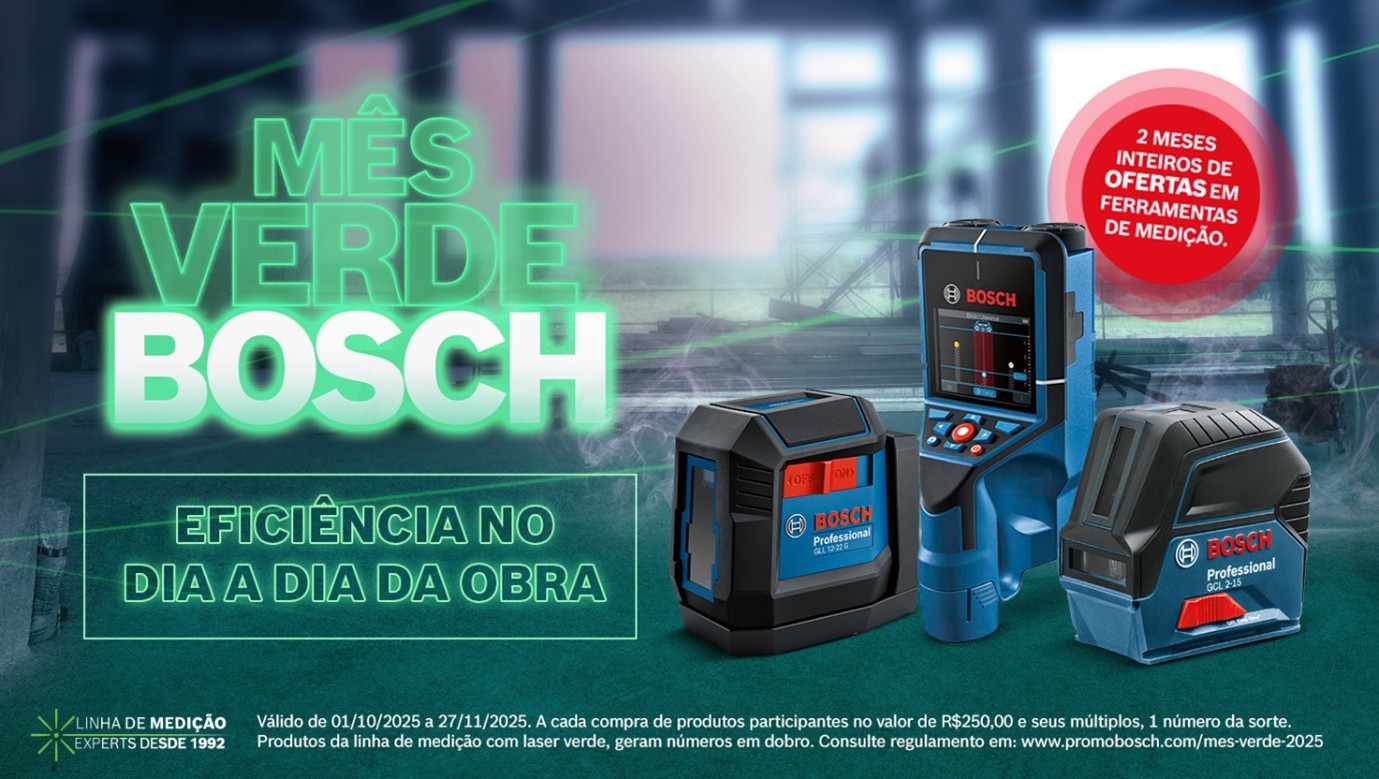 Campanha Bosch: Ferramentas de Medição com Laser Verde
