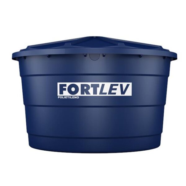 Caixa d’Água Polietileno com Tampa Azul 5000L Fortlev