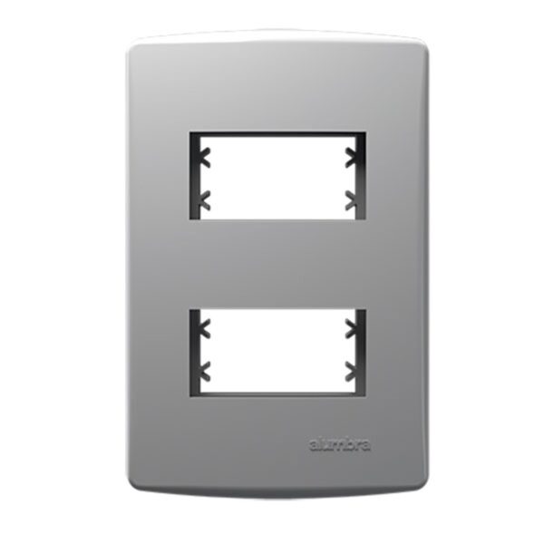 Placa 2 Postos 4×2 com Suporte Biancopro Alumbra