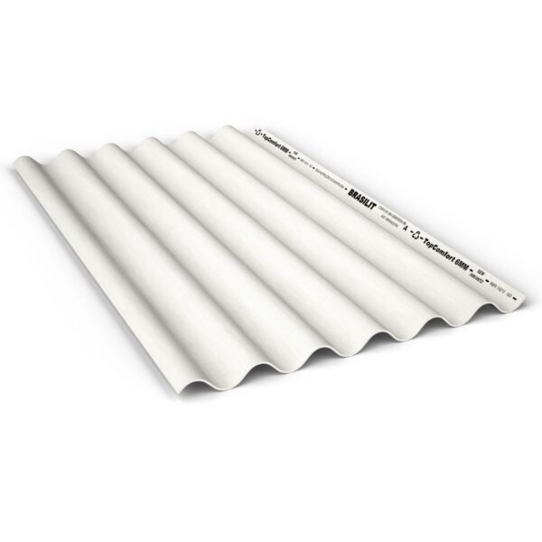 Telha Topcomfort Fibrocimento Hidrofugada 5mm 2,44×1,1m Brasilit