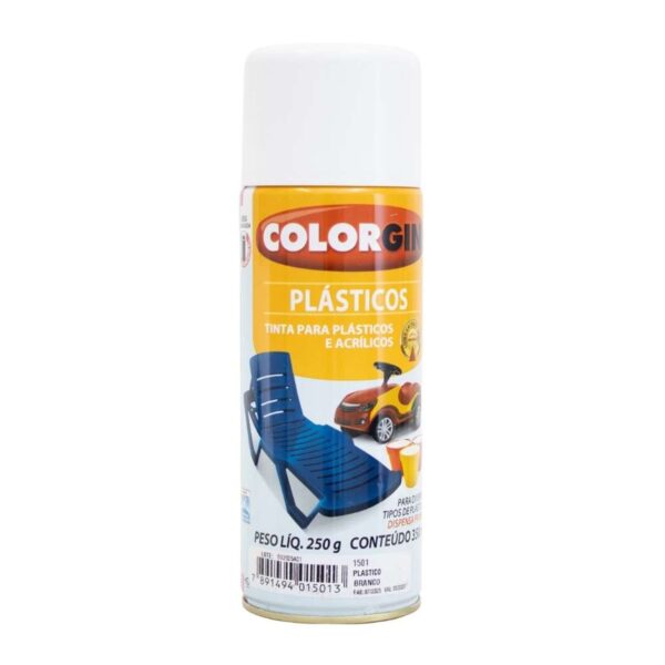 Tinta Spray Plásticos 350ml Colorgin