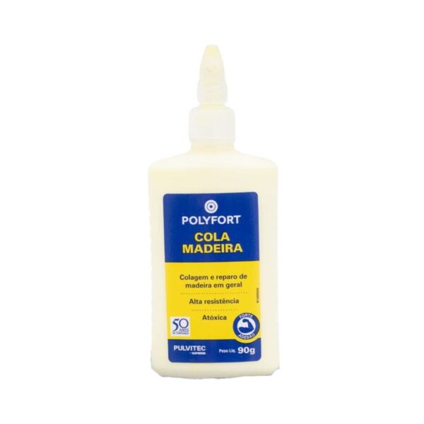 Cola de Madeira Polyfort Amarelo 90g Pulvitec