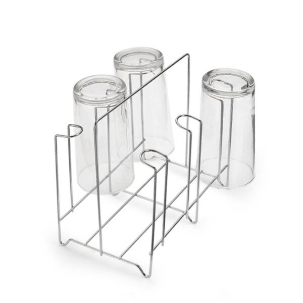 Porta Copo Cozinha de Mesa com Capacidade para 6 Copos Cromado