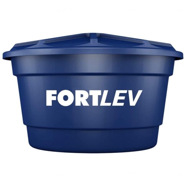 Caixa d’Água Polietileno com Tampa Azul 1000L Fortlev