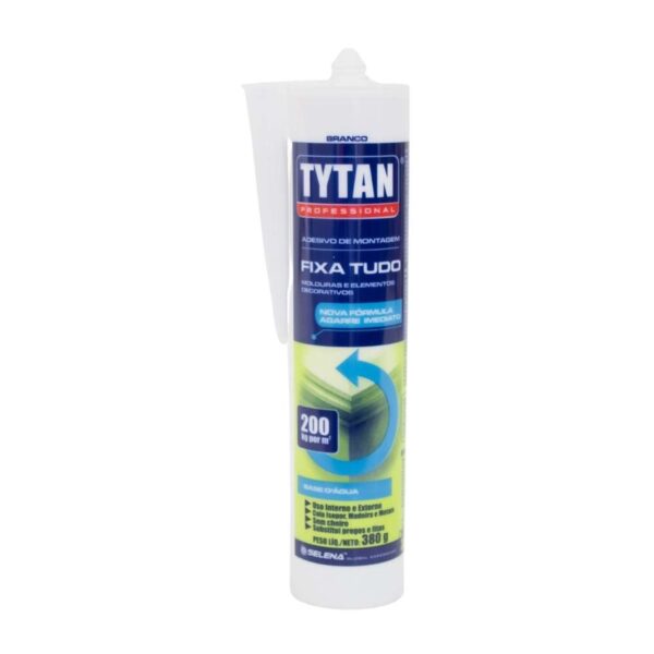 Adesivo de Montagem Fix Eco Sancas e Rodapés Branco 380g Tytan