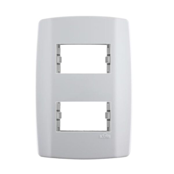 Placa 2 Postos Separados 4×2 com Suporte Slim Ilumi