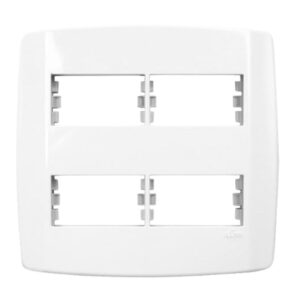 Placa 4 Postos 4×4 com Suporte Slim Ilumi