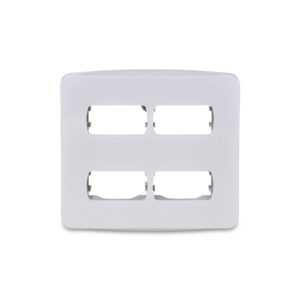 Placa 4 Postos 4×4 com Suporte Miluz Schneider