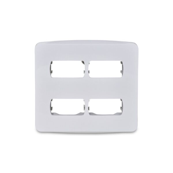 Placa 4 Postos 4×4 com Suporte Miluz Schneider