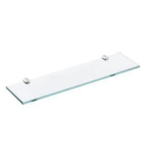 Porta Shampoo Reto para Banheiro 30×10,5cm Acrílico Cristal