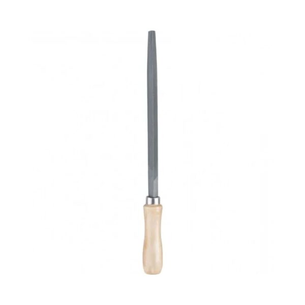 Lima Triangular 8″ com Cabo de Madeira 20cm MTX