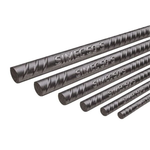 Vergalhão Aço Nervurado CA-50 8mm 5/16″ Barra 12m Simec