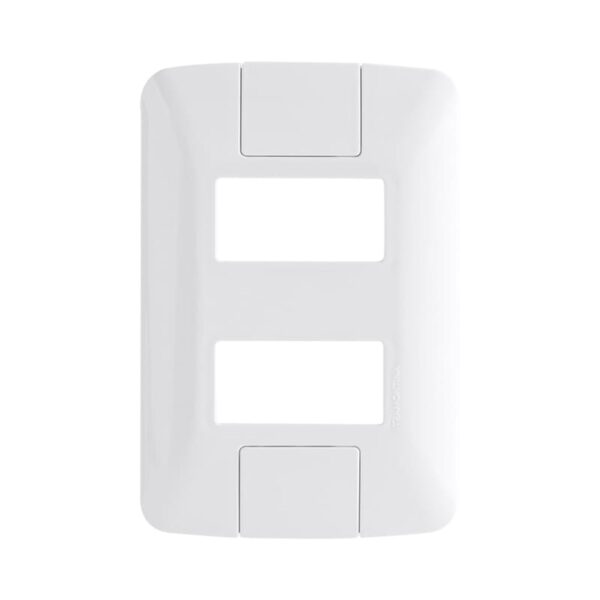 Placa 2 Postos Separados 4×2 com Suporte Aria Tramontina