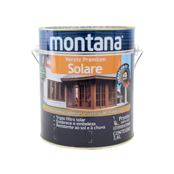 Verniz Premium Sintético Acetinado Solare Imbuia Montana