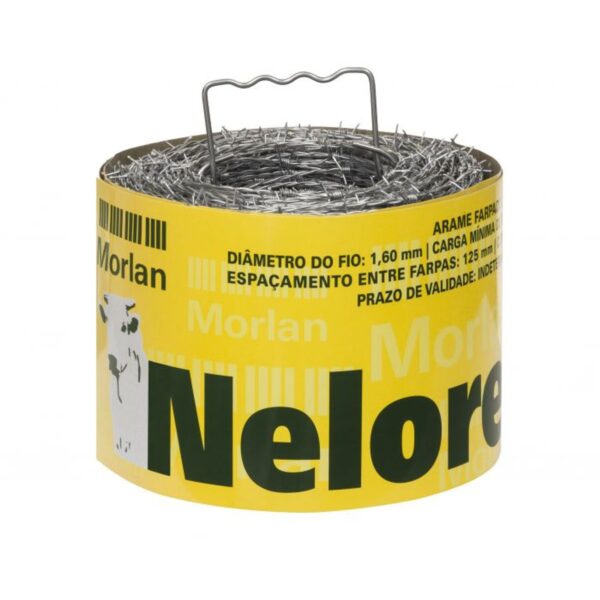 Arame Farpado 250m Nelore Aço Zincado Morlan