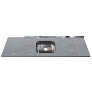 Pia para Cozinha Aço Inox 430 150x52cm Fabrinox