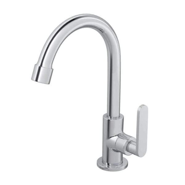 Torneira para Banheiro Mesa 1/4V Bica Média Cromado Flex Plus DN15