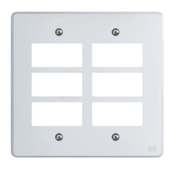Placa 6 postos 4×4 sem Suporte Equille Weg