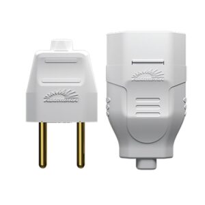 Conjunto de Tomada Macho + Fêmea 2P 10A 250V Alumbra