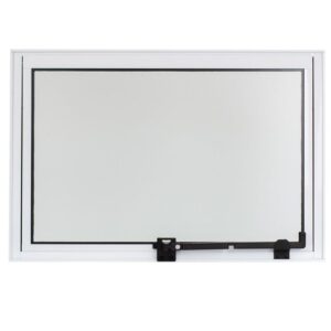 Janela Maxim-ar Vidro Boreal sem Grade Alumínio Branco Standard Proex