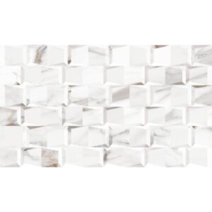 Revestimento Prisma Carrara Bold Acetinado Branco 31x54cm 1,34m2