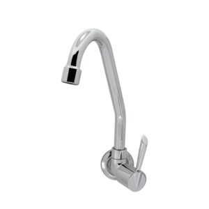 Torneira para Cozinha Parede 1/4V Bica Média Cromado 1168 C61