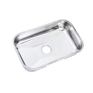 Cuba de Embutir Retangular Aço Inox Acetinado N1R Fabrinox