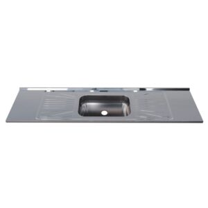 Pia para Cozinha Aço Inox 200x52cm Fabrinox