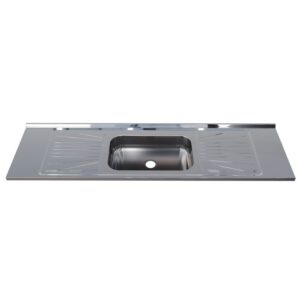 Pia para Cozinha Aço Inox 180x52cm Fabrinox