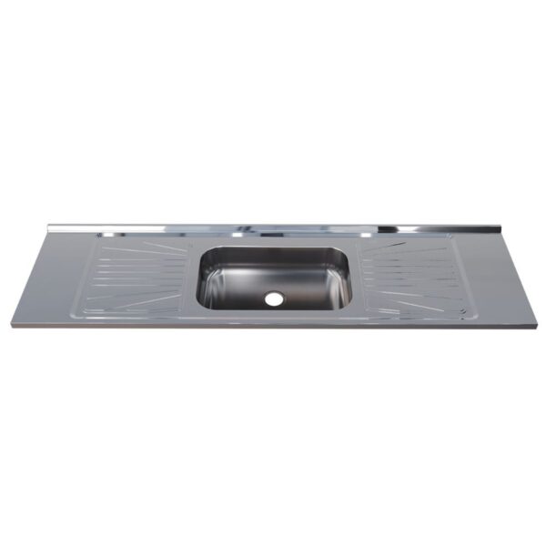 Pia para Cozinha Aço Inox 180x52cm Fabrinox