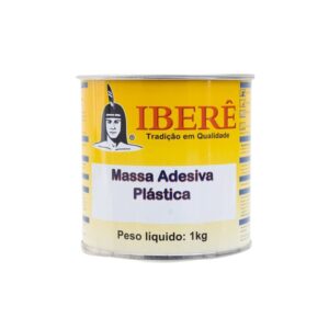 Massa Adesiva Plástica Preto 1Kg Ibere