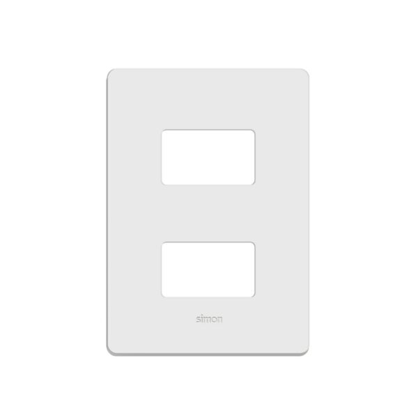 Placa 2 Postos 4×2 com Suporte Simon 20