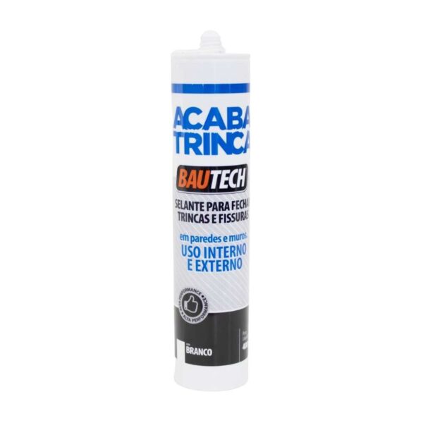 Selante Adesivo Acaba Trinca Branco 400g Bautech