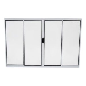 Janela de Correr 4 Folhas sem Grade Alumínio Branco Quality