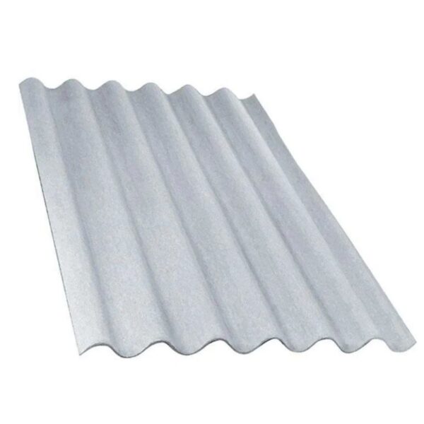 Telha Ondulada de Fibrocimento Cinza 6mm 1,53×1,1m Casalit