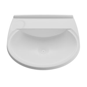 Lavatório Suspenso Plástico LV3 Branco 50x40cm Astra