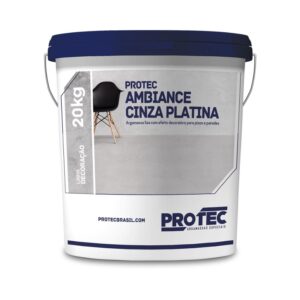 Argamassa Cimento Queimado Piso e Parede Cinza Platina 20Kg Protec