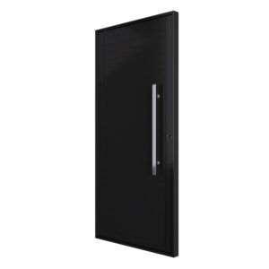 Porta Pivotante Alumínio Preto com Puxador 210x100cm Proex