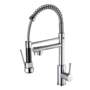 Monocomando para Cozinha Mesa Bica Alta 1/4V Cromado Gourmet Flex 48cm