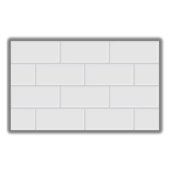 Revestimento York Branco Retificado Acetinado Branco 39×75 2,06m2