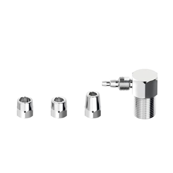 Adaptador para Filtro de Água Parede Latão 1/2X1/4X1/8″ Cromado Censi