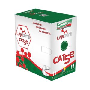 Cabo de Rede UTP CAT5E 4Px24AWG 100MHz CMX Branco 305 Metros Condutti