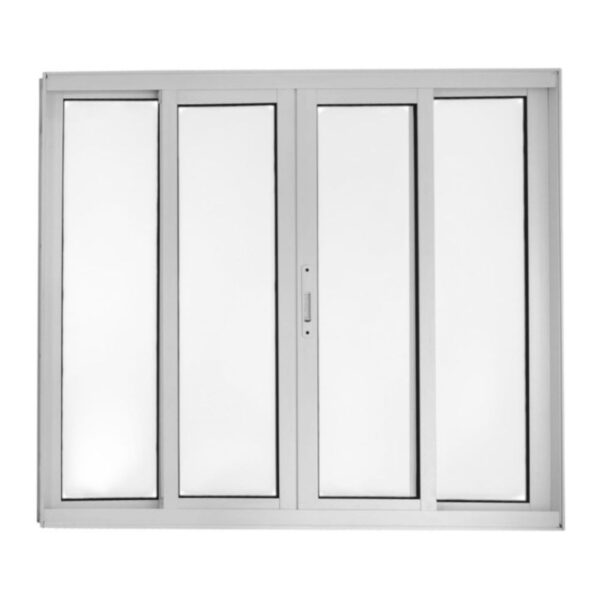 Janela de Correr 4 Folhas sem Grade Alumínio Branco Premium Proex