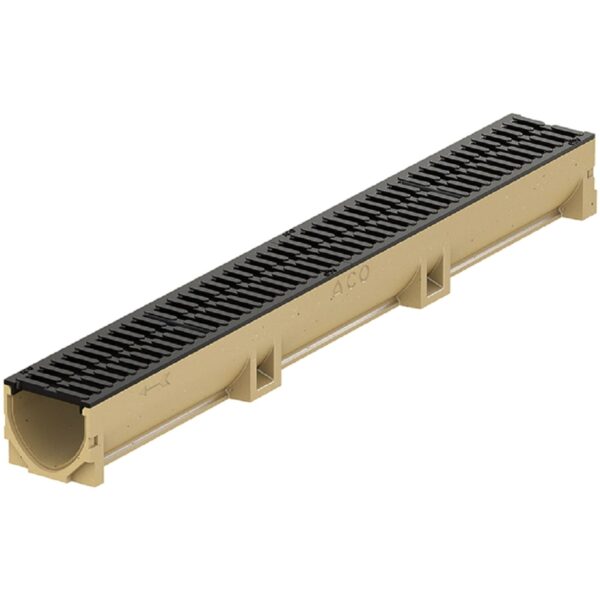 Canal Concreto e Grelha Ferro Fundido Self 100 B125 10×9,5x100cm Aco