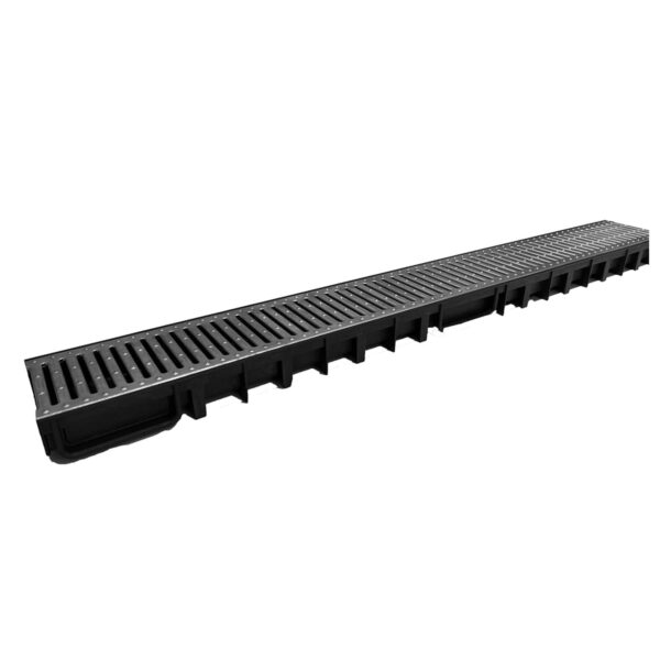 Canal e Grelha Polipropileno Aço Galvanizado Slim H50 12,5x5x100cm Aco