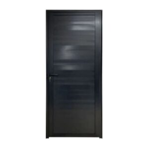Porta Laminada Fechada Alumínio Preto 210x80cm Proex