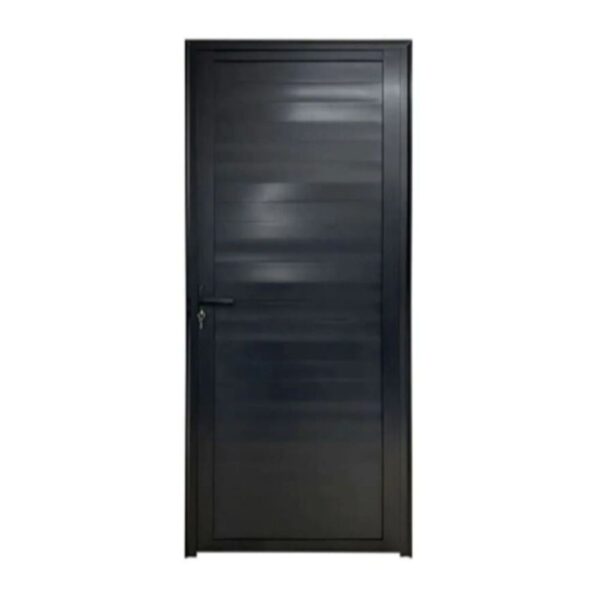 Porta Laminada Fechada Alumínio Preto 210x80cm Proex
