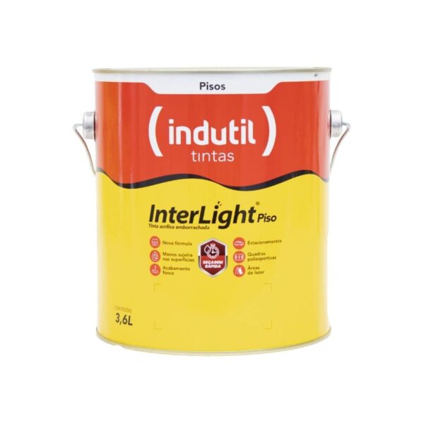 Tinta Premium Acrílica Fosco Interlight Piso Demarcação 3,6L Indutil