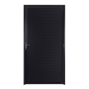 Porta Lambril sem Puxador Alumínio Preto 210x80cm Proex