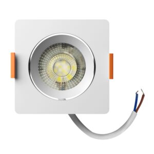 Spot LED de Embutir Easy Decor Quadrado Branco 3W Bivolt Bronzearte